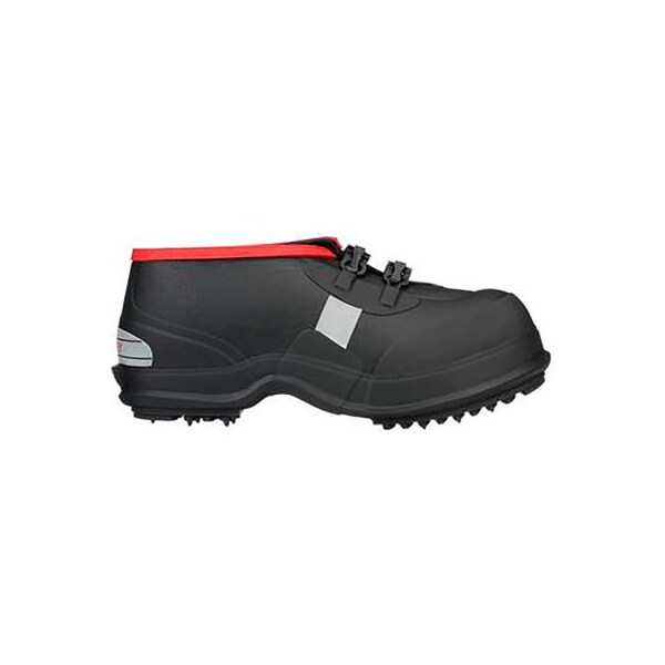 Tingley Winter-Tuff 2 Buckle Ice Traction 5" Overshoe, Mens Sz 8, Waterproof, Vulcanized Rubber, Blk 4250.08 - main